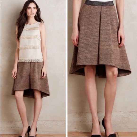 NWOT Anthropologie Metallic Circle sweater skirt M - Picture 1 of 7